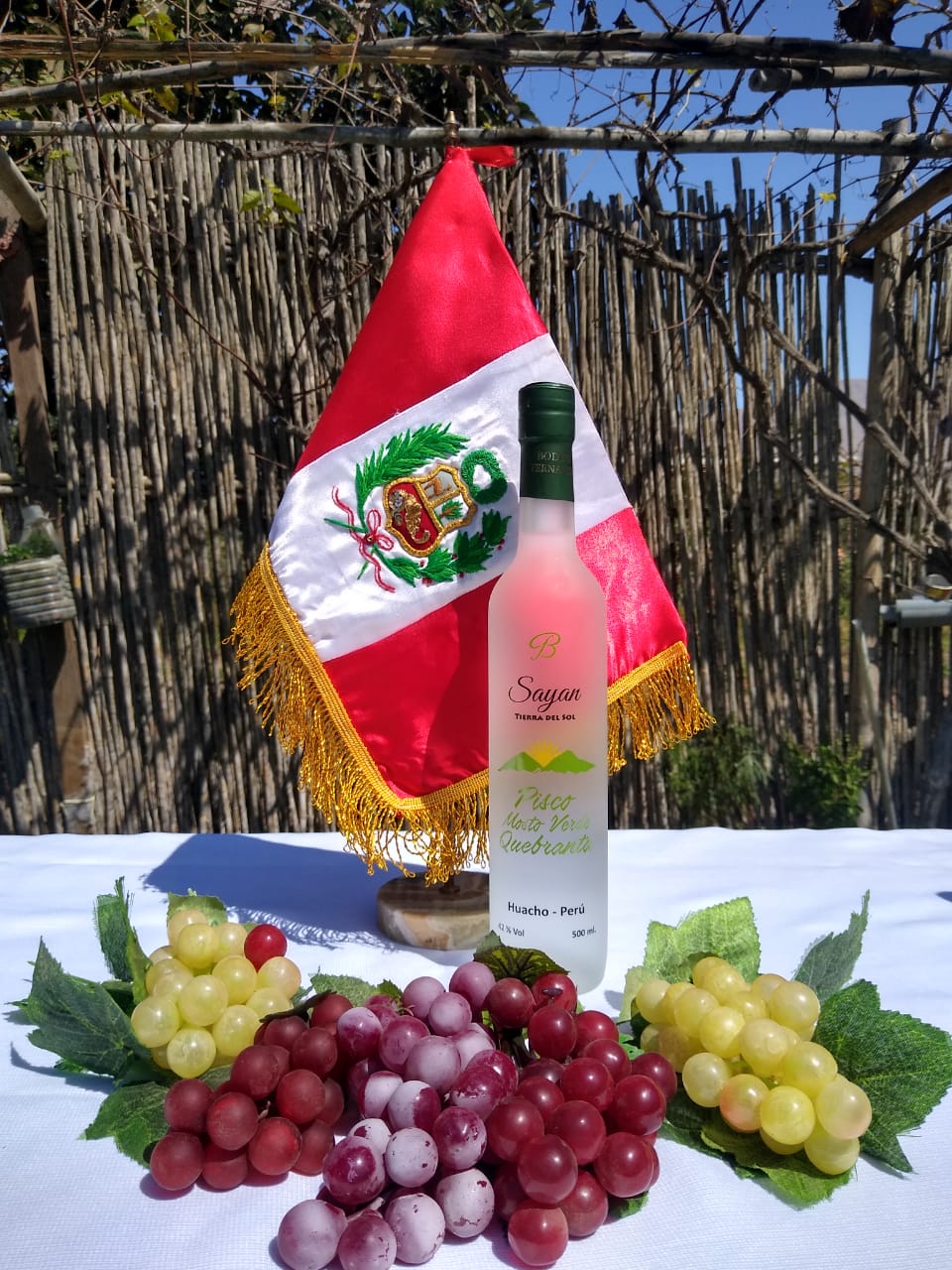 Pisco Mosto Verde Quebranta. Sayan